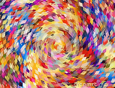 Abstract many multicolored flying sticker background Stock Photo