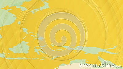 Abstract Map of Palau and Surrounding Regions with Circular Patterns Vector Illustration