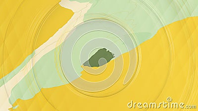 Abstract Map of Uruguay and Surrounding Regions with Circular Patterns Vector Illustration