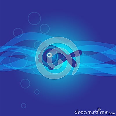 Abstract marine background Vector Illustration