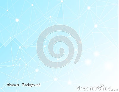 Abstract mesh background with circle,Line and shape. Vector Illustration