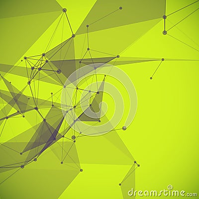 Abstract mesh background with circles Vector Illustration