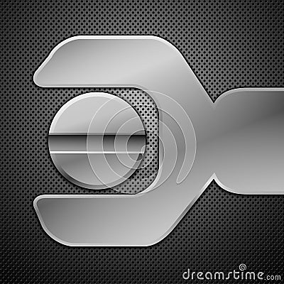 Abstract metal background. Vector Illustration