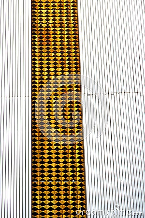 abstract in the metal gold shadow angle thailand bangko Stock Photo