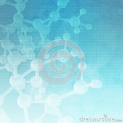 Abstract metal molecules medical Stock Photo