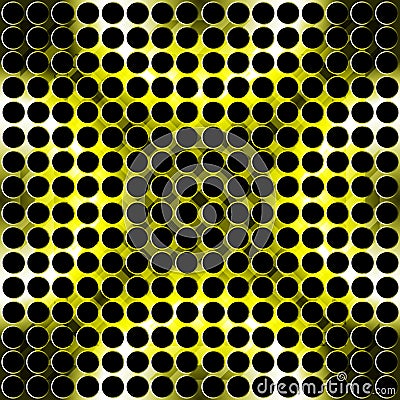 Abstract metallic circles Cartoon Illustration