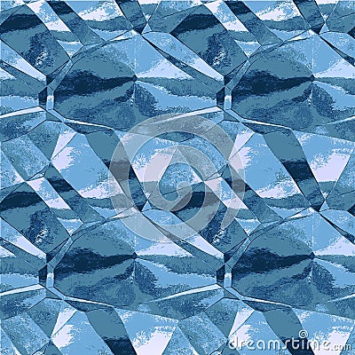 Abstract metallic folded pattern resembling blue foil Vector Illustration