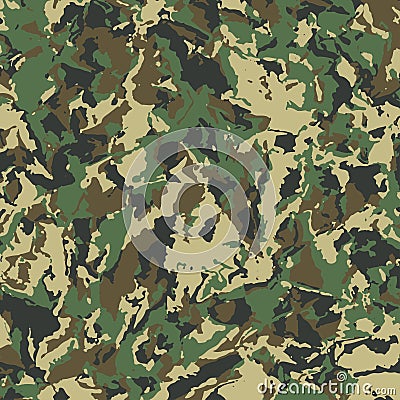 Abstract Military Camouflage Background Vector Illustration