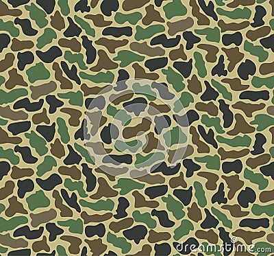 Abstract Military Camouflage Background Vector Illustration