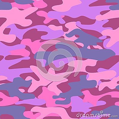 Abstract military pink pattern Vector Illustration