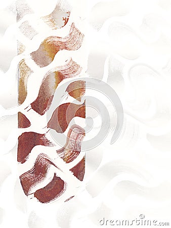 Abstract Minimalist Graphic Brush Stroke Pattern Waves Stock Photo