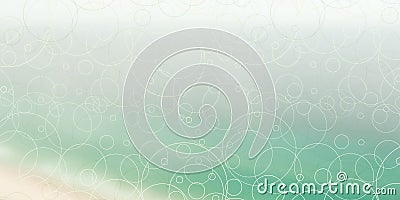 Abstract Minimalist Pattern of Overlapped Various Randomly Placed and Sized White Circles - Texture, Generative Art Vector Illustration
