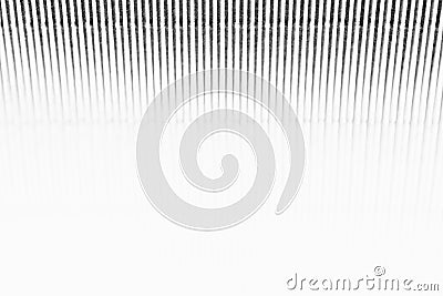 Abstract minimalistic white striped background with vertical lines and header. Copy space . Stock Photo