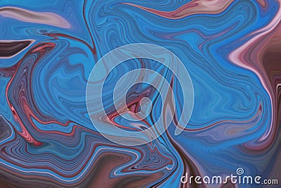 Abstract mix paint color creative wave liquid and splash marble art background Stock Photo