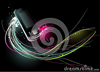Abstract mobile vector Vector Illustration