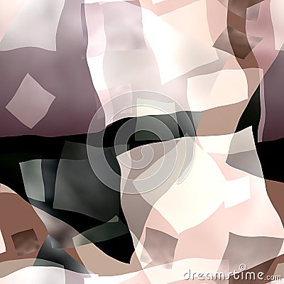 Abstract modern background in beige brown rectangle square and block shapes layered in random geometric Stock Photo