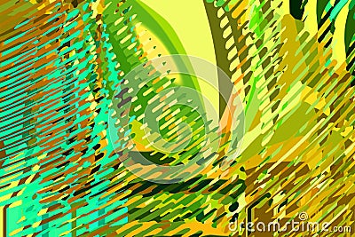 Abstract modern background. Creative colorful forms and shapes. Geometric pattern. Green, blue and yellow bright graphic texture Stock Photo