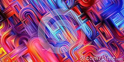 Abstract modern curved shapes background Stock Photo
