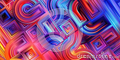 Abstract modern curved shapes background Stock Photo