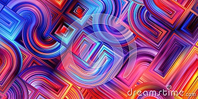 Abstract modern curved shapes background Stock Photo