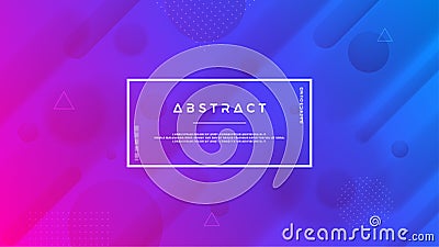 Abstract, modern, dynamic, trendy gradient background. Vector Illustration