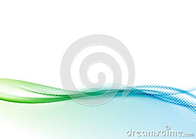 Abstract modern folder layout with wave background Vector Illustration