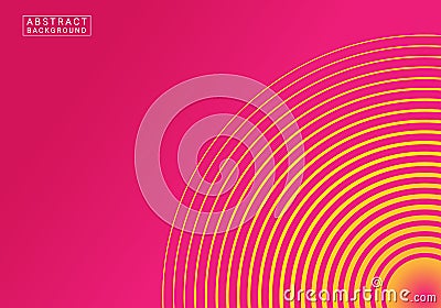 Abstract modern geometric circle background Vector Illustration