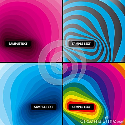 Abstract modern layout set. Vector. Vector Illustration