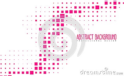 Abstract modern mosaic pink color background. Amazing geometric vector illustrations with eps10. Vector Illustration