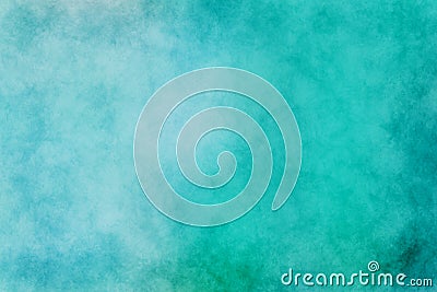 Abstract modern painting . Dry brush painted paper , canvas , wall . Textured background in blue and green tones Stock Photo