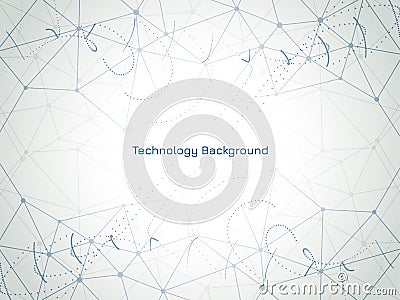 Abstract modern technology background Vector Illustration