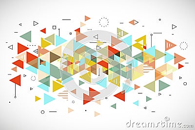 Abstract modern triangle background Vector Illustration