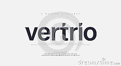 Abstract modern urban alphabet fonts. Typography sport, technology, fashion, digital, future creative logo font. vector Vector Illustration