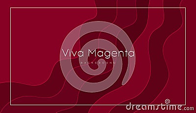 Abstract modern Viva Magenta background. Vector Illustration