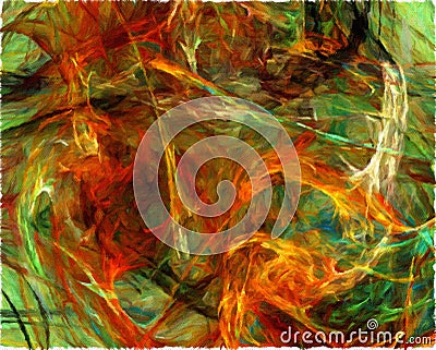 Abstract modern watercolour painting Stock Photo