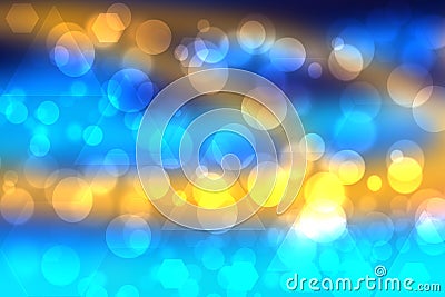 Abstract molecular biology or chemistry science background. Abstract colorful blue turquoise yellow modern futuristic technology Stock Photo