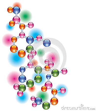 Abstract molecule Vector Illustration