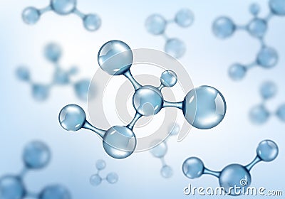 Abstract molecules design. Vector illustration Cartoon Illustration