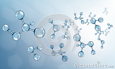 Abstract molecules design. Vector illustration Cartoon Illustration