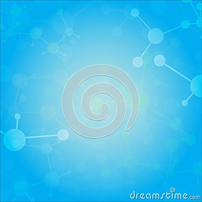 Abstract molecules medical background Vector Illustration