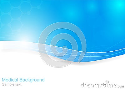 Abstract molecules medical background Vector Illustration