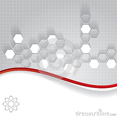 Abstract molecules medical background Stock Photo