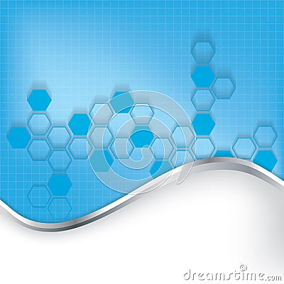 Abstract molecules medical background . Vector Illustration