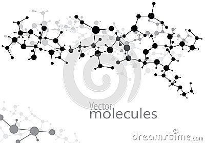 Abstract molecules medical background (Vector) Vector Illustration