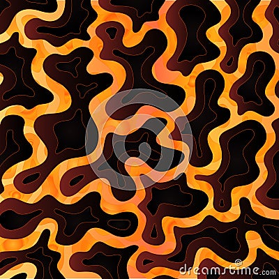 Abstract Molten Lava Stock Photo