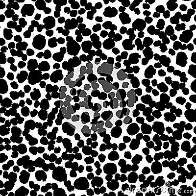 Abstract monochome animal fur seamless pattern illustration Cartoon Illustration