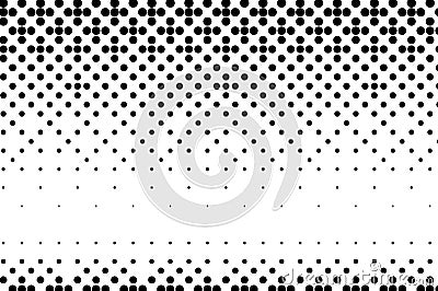 Abstract monochrome halftone pattern. Dotted backdrop with circles, dots, point. Design element Black and white color Vector Illustration