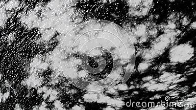 Abstract monochrome waves, view below the water surface, seamless loop. Animation. Water surface background flowing with Stock Photo