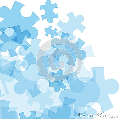 Abstract monocolor puzzle background Vector Illustration