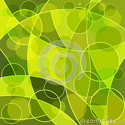 Abstract mosaic green background Vector Illustration